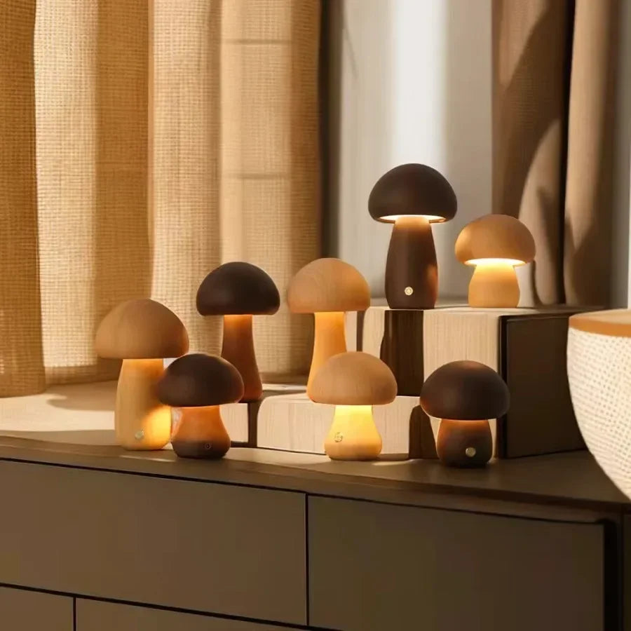 Soft, Warm Glow Mushroom Night Light