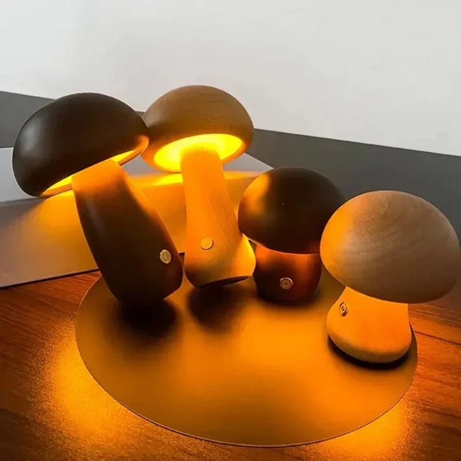 Soft, Warm Glow Mushroom Night Light