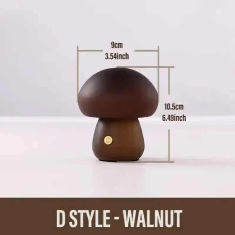 Soft, Warm Glow Mushroom Night Light