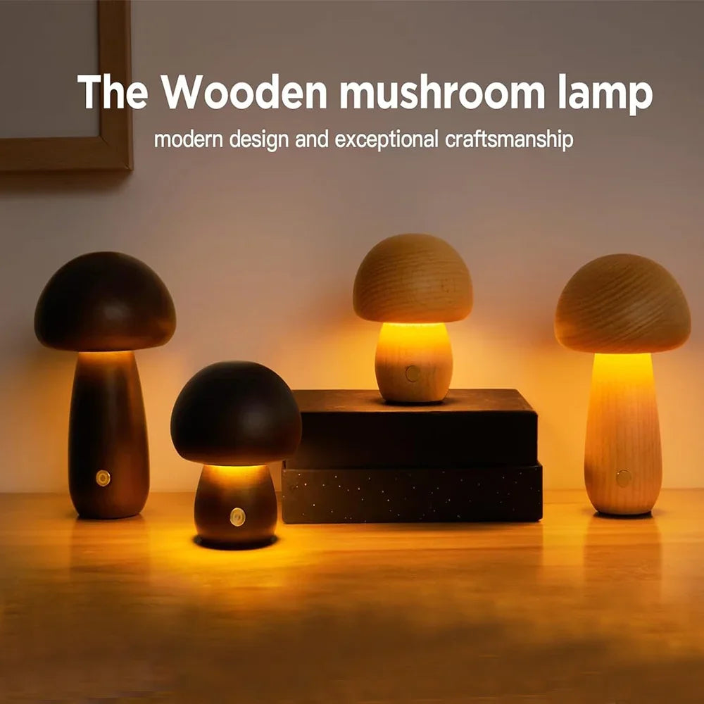 Soft, Warm Glow Mushroom Night Light